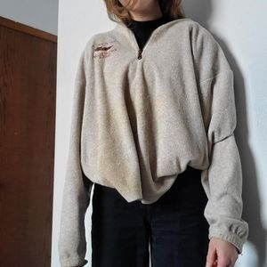 Tan zippered sweater